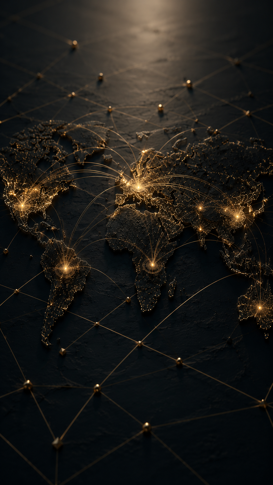 AI-powered investor matching network visualization